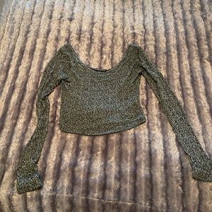 Brandy Melville Cropped Scoop Neck, S